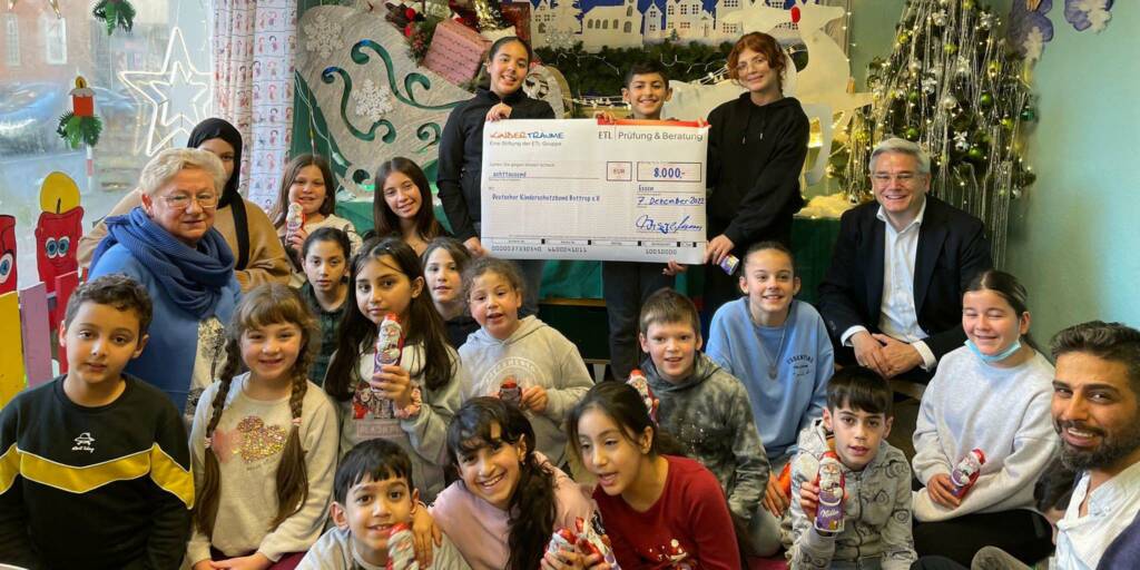 ETL-Stiftung Kinderträume unterstützt Kinderschutzbund Bottrop mit 8.000 Euro