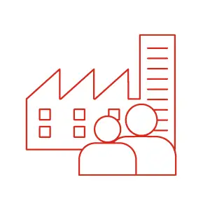 ETL Prüfung & Beratung - ETL Wirtschaftsprüfung Piktogramm mit 2 Frauen einem Mann